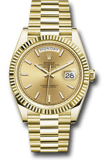 Rolex Presidential Yellow Gold Day-Date 40MM - President Bracelet Watch - Champagne Index Dial - 228238-0003