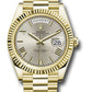Rolex Presidential Yellow Gold Day-Date 40MM - President Bracelet Watch - Silver Bevelled Roman Dial - 228238 srp
