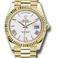 Rolex Presidential Yellow Gold Day-Date 40MM - President Bracelet Watch - White Bevelled Roman Dial - 228238 wrp