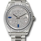 Rolex Presidential White Gold Day-Date 40MM - President Bracelet Watch - Diamond Paved Baguette Diamond Dial - 228239 dp7d2sp