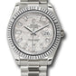 Rolex Presidential White Gold Day-Date 40MM - President Bracelet Watch - Meteorite Baguette Diamond Dial -  228239 mtdp