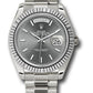 Rolex Presidential White Gold Day-Date 40MM - President Bracelet Watch - Slate Index Dial  - 228239 slip