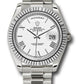 Rolex Presidential White Gold Day-Date 40MM - President Bracelet Watch - White Bevelled Roman Dial - 228239 wrp