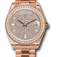 Rolex Presidential Everose Gold Diamond Dial Day-Date 40MM - President Bracelet Watch - 228345RBR dpbdp