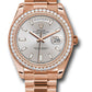 Rolex Presidential Everose Gold Day-Date 40MM - President Bracelet Watch - Sundust Baguette Dial - 228345RBR sdbdp