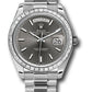 Rolex Presidential Platinum Day-Date 40MM - President Bracelet Watch - Dark Rhodium Index Dial - 228396TBR drsmip
