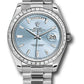 Rolex Presidential Platinum Day-Date 40MM - President Bracelet Watch - Ice Blue Baguette Diamond Dial - 228396TBR ibbdp