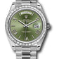 Rolex Presidential Platinum Day-Date 40MM - President Bracelet Watch - Olive Green Bevelled Roman Dial - 228396TBR ogrp
