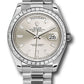Rolex Presidential Platinum Day-Date 40MM - President Bracelet Watch - Silver Baguette Diamond Dial - 228396TBR sbdp