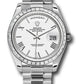 Rolex Presidential Platinum Day-Date 40MM - President Bracelet Watch - White Bevelled Roman Dial - 228396TBR wrp
