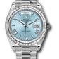 Rolex Presidential Platinum Day-Date 40MM - President Bracelet Watch - Ice Blue Roman Dial - 228396tbr ibrp