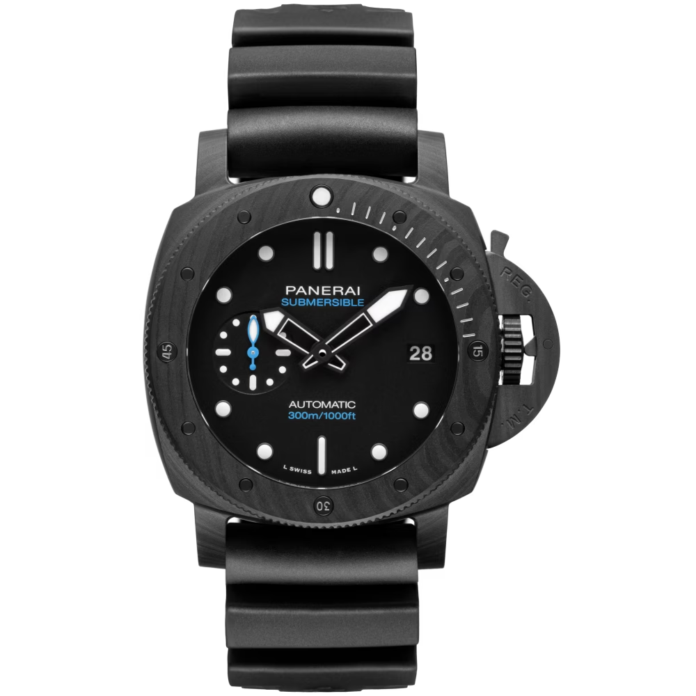 Panerai Submersible Carbotech™ Carbotech  42 MM - Black Rubber Strap - Black Dial - PAM02231