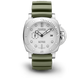 Panerai Submersible QuarantaQuattro Bianco Stainless Steel  44 MM - Green Rubber Strap - White Dial - PAM01226
