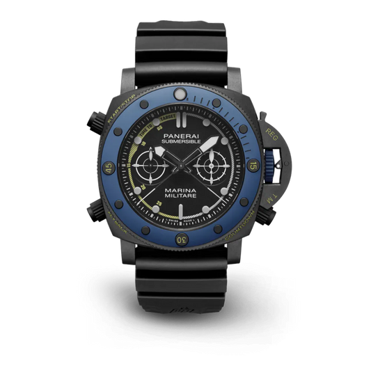 Panerai Submersible Forze Speciali Titanium 47 MM - Black Rubber Strap - Black Dial - PAM02239