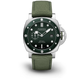 Panerai Submersible QuarantaQuattro ESteel Stainless Steel  44 MM - Green Fabric Strap - Green Dial - PAM01287
