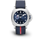 Panerai Submersible QuarantaQuattro Stainless Steel 44 MM - Blue Rubber Strap - Blue Dial - PAM01391