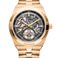 Vacheron Constantin Overseas Chronograph Pink Gold 42.5 MM - Pink Gold Bracelet - Skeleton Dial - 6000V/110R-B934