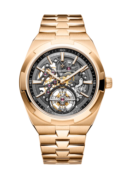 Vacheron Constantin Overseas Chronograph Pink Gold 42.5 MM - Pink Gold Bracelet - Skeleton Dial - 6000V/110R-B934