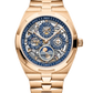 Vacheron Constantin Overseas Perpetual Calendar Rose Gold 41.5 MM - Rose Gold Bracelet - Skeleton Dial - 4300V/120R-B642