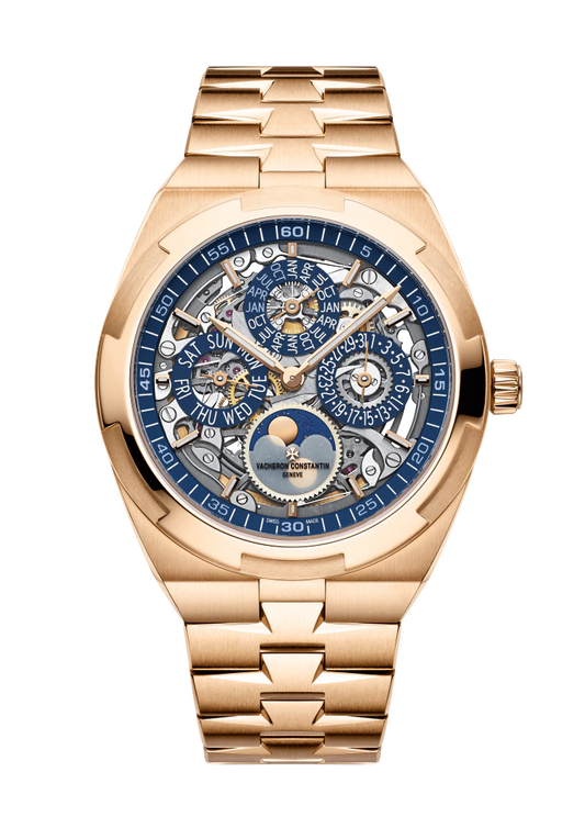 Vacheron Constantin Overseas Perpetual Calendar Rose Gold 41.5 MM - Rose Gold Bracelet - Skeleton Dial - 4300V/120R-B642