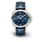 Panerai Luminor BiTempo Stainless Steel 44 MM - Blue Leather Strap - Blue Dial - PAM01361