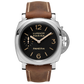 Panerai Luminor Marina Stainless Steel 47 MM - Beige Leather Strap - Black Dial - PAM00422