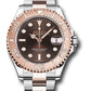 Rolex Steel and Everose Gold Yacht-Master Watch - 37 MM - Oyster Bracelet - Chocolate Dial - 268621 choo