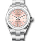 Rolex Stainless Steel Oyster Perpetual no date Watch - 28 MM - Oyster Bracelet - Pink Dial - 276200 pio