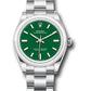 Rolex Stainless Steel Oyster Perpetual no date Watch - 31 MM - Oyster Bracelet - Green Dial - 277200 greio