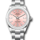 Rolex Stainless Steel Oyster Perpetual no date Watch - 31 MM - Oyster Bracelet - Pink Dial - 277200 pio
