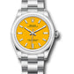 Rolex Stainless Steel Oyster Perpetual no date Watch - 31 MM - Oyster Bracelet - Yellow Dial - 277200 yio