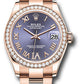 Rolex Everose Gold Datejust - 31 MM - Oyster Bracelet - Diamond Bezel - Aubergine Diamond Six Dial - 278285RBR aubdr6o