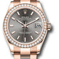 Rolex Everose Gold Datejust - 31 MM - Oyster Bracelet - Diamond Bezel - Rhodium Index Dial  -278285RBR dkrhio