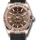 Rolex Everose Gold Sky Dweller Watch - 42 MM - Oysterflex Bracelet - Chocolate Dial - 326235 choi