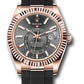 Rolex Everose Gold Sky Dweller Watch - 42 MM - Oysterflex Bracelet - Slate Dial - 326235 sgi