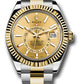 Rolex Stainless Steel & Yellow Gold Sky Dweller Watch - 42 MM - Oyster Bracelet - Yellow Dial -  326933 chio