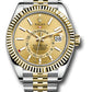 Rolex Stainless Steel & Yellow Gold Sky Dweller Watch - 42 MM - Jubilee Bracelet - Yellow Dial - 326933 chij