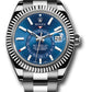 Rolex Stainless Steel & White Gold Sky Dweller Watch - 42 MM - Oyster Bracelet - Blue Dial - 326934 bl