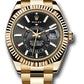 Rolex Yellow Gold Sky Dweller Watch - 42 MM - Oyster Bracelet - Black Dial -  326938 bk