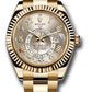 Rolex Yellow Gold Sky Dweller Watch - 42 MM - Oyster Bracelet - Silver Dial -  326938 s
