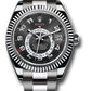 Rolex White Gold Sky Dweller Watch - 42 MM - Oyster Bracelet - Black Dial -  326939 bk