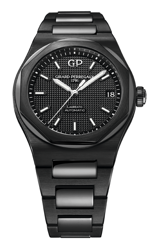 Girard-Perregaux Laureato Black Ceramic 42 MM - Black Ceramic  Bracelet - Black Dial - 81010-32-631-32A