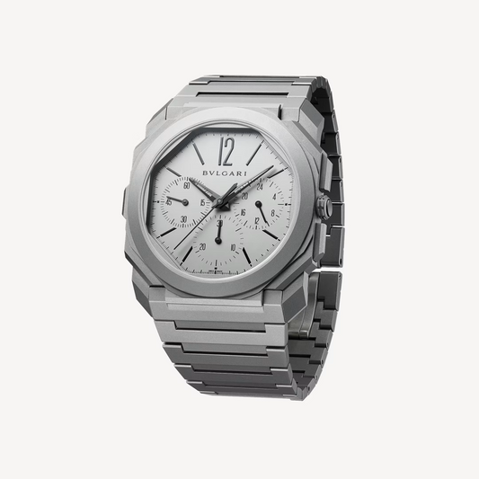 Bvlgari Octo Finissimo - Titanium 42 MM - Titanium Bracelet - Grey Dial - Titanium Bezel - 103068