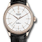Rolex Everose Gold Cellini Date Watch - 39 MM - Leather Strap - White Dial -  50505 wbk