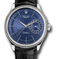 Rolex White Gold Cellini Date Watch - 39 MM - Leather Strap - Blue Dial - 50519 blbk