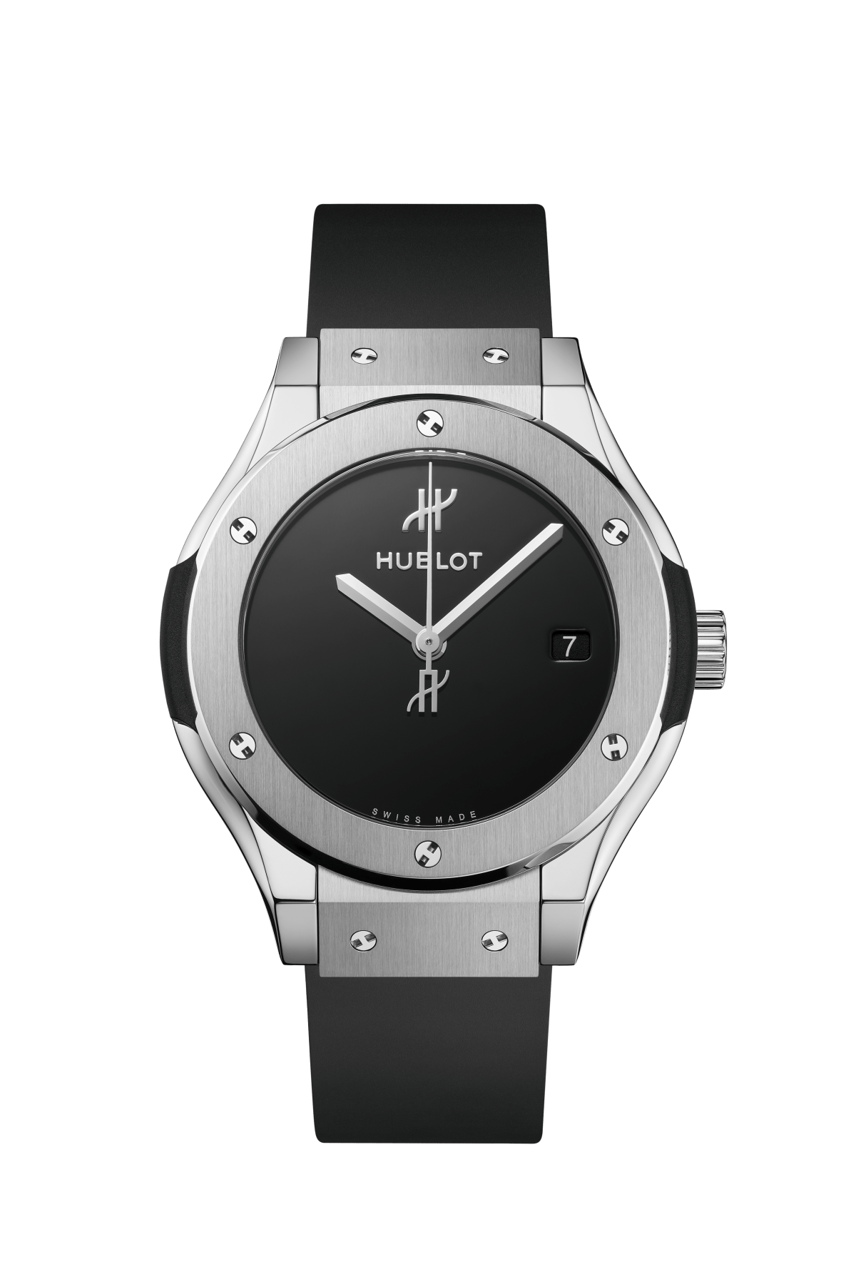 Hublot Classic Fusion Titanium  38 MM - Black Rubber Strap - Black Dial - 565.NX.1270.RX.MDM