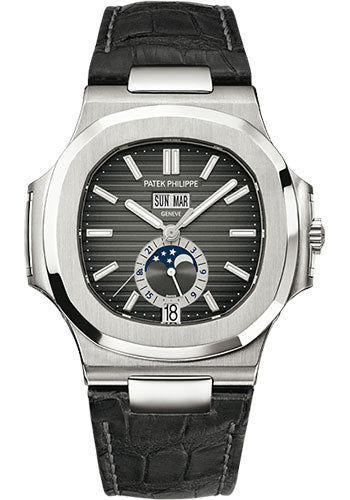 Patek Philippe Nautilus - Moonphase and Annual Calendar - 40 MM - Steel - 5726A-0011  nyc watcher nyc watches