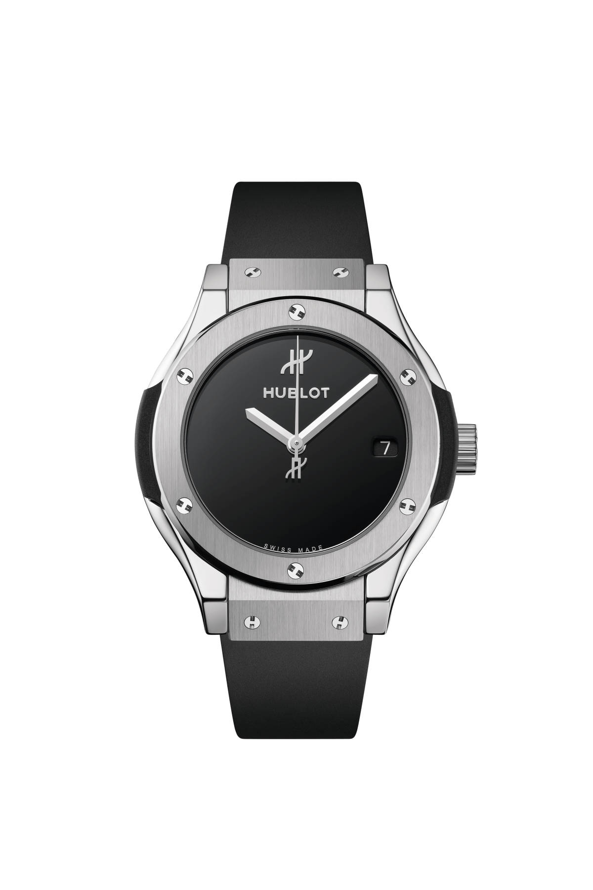 Hublot Classic Fusion Titanium  33 MM - Black Rubber Strap - Black Dial - 581.NX.1270.RX.MDM