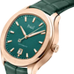 Piaget Polo - Rose Gold 42 MM - Green Leather Strap - Green Dial - Rose Gold Bezel - G0A47010