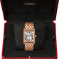 Cartier Tank Rose Gold (Large Model) 33 MM - Rose Gold Bracelet - Rose Gold Diamond Bezel - White Dial - WJTA0021